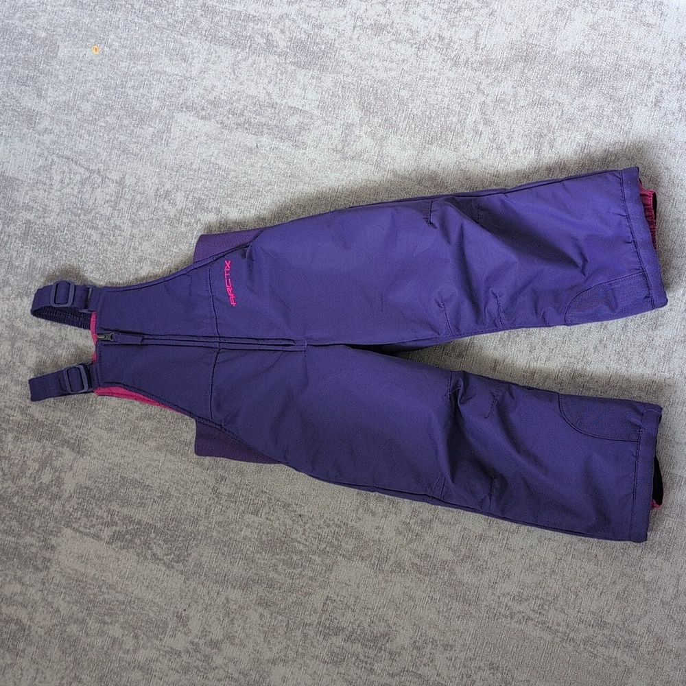 Arctix Toddlers' Chest High Snow Bib Overalls in Purple - 3T